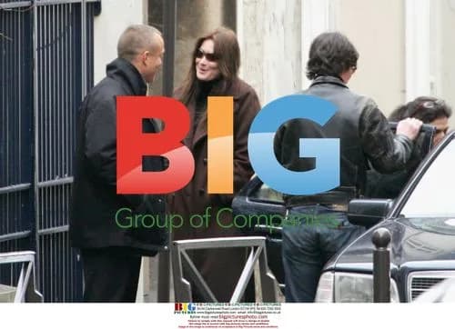 Carla Bruni Picks Up Son From School