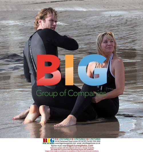 Kim Cattral and Jason Lewis on Sex And The City set