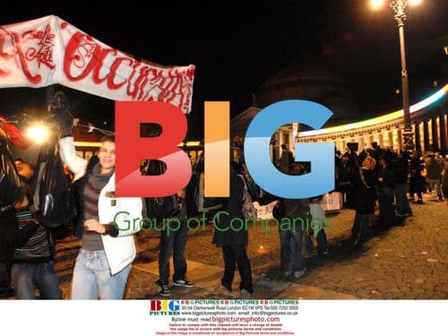 Demonstration against garbage dumps in Naples, Italy
