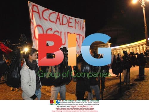 Demonstration against Naples garbage dumps
