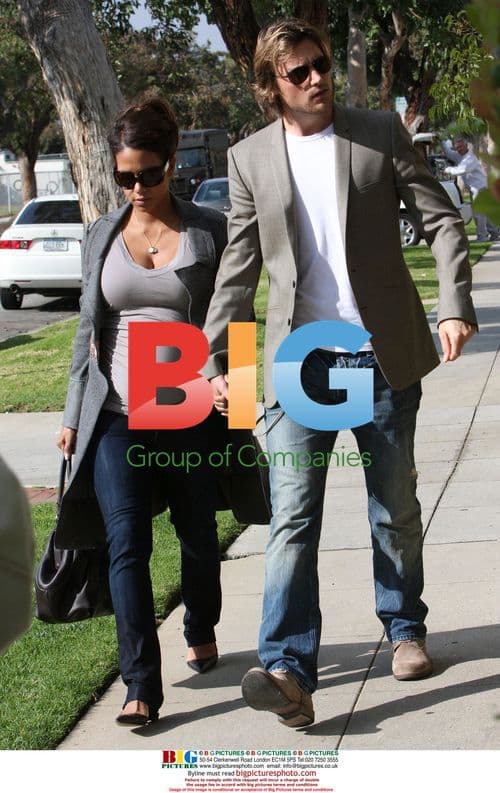 Halle Berry and Gabriel Aubry at Pediatricians Office
