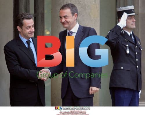 Sarkozy and Zapatero at Franco-Spanish Summit