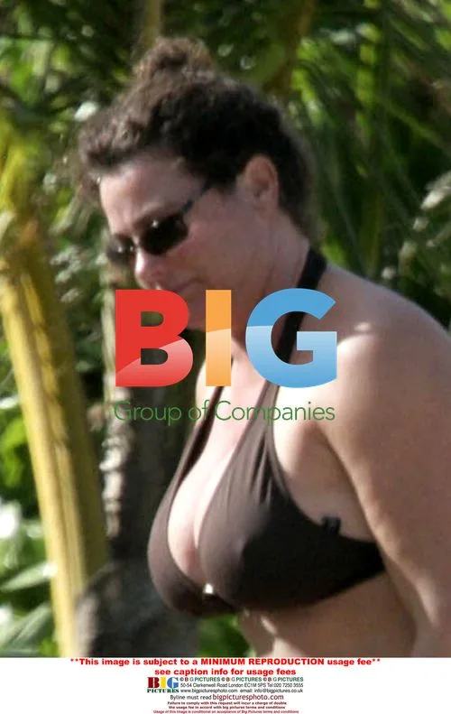 Pierce Brosnan and Keely Shaye Smith Relax on Kauai Beach
