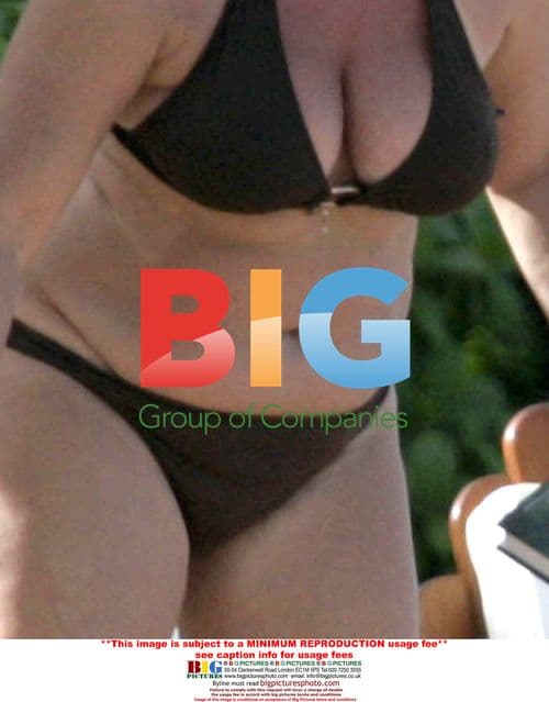 Pierce Brosnan and Keely Shaye Smith Relax on Beach