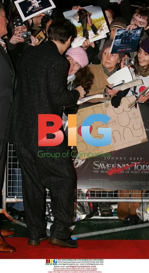 Johnny Depp at 'Sweeney Todd' Premiere