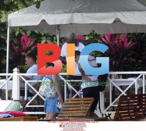 Sir Trevor McDonald on vacation in Jamaica