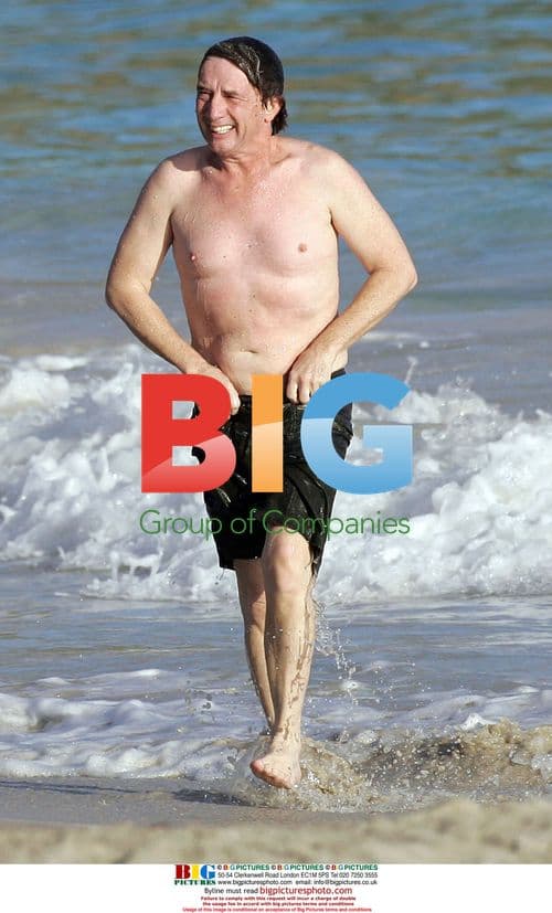 Martin Short body surfing in St. Barts