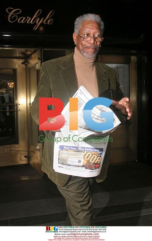 Morgan Freeman leaves Carlyle Hotel