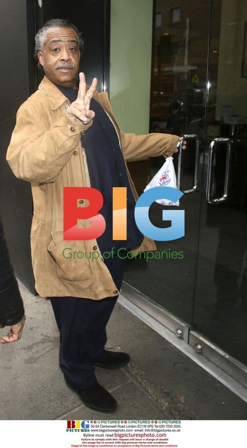 Rev. Al Sharpton Stops for Coffee