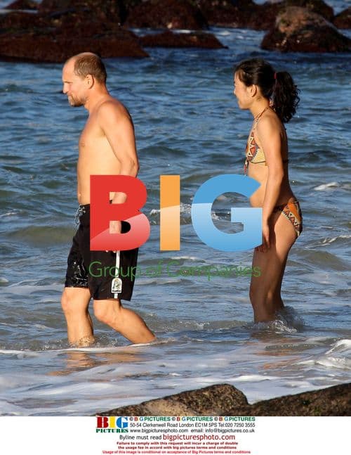 Owen Wilson and Woody Harrelson at Maui Beach