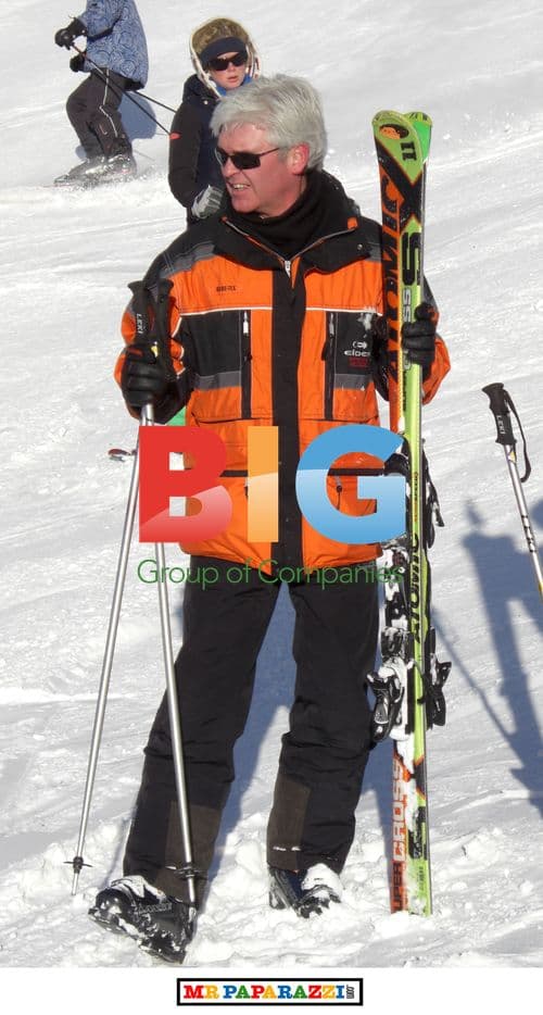 Philip Schofield and Family Skiing in Verbier