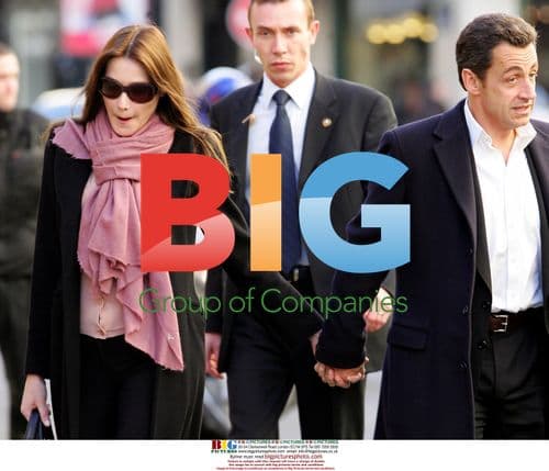 Nicolas Sarkozy Leaves Paris Hotel with Carla Bruni