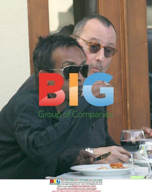 French actor Jean Reno out for lunch