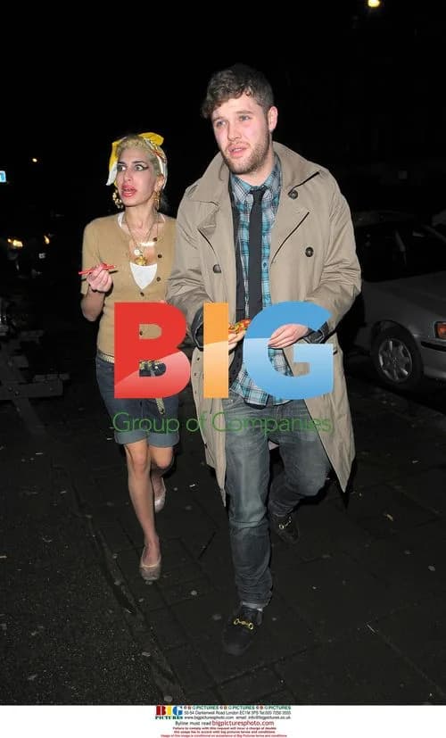 Amy Winehouse and Mark Ronson in London
