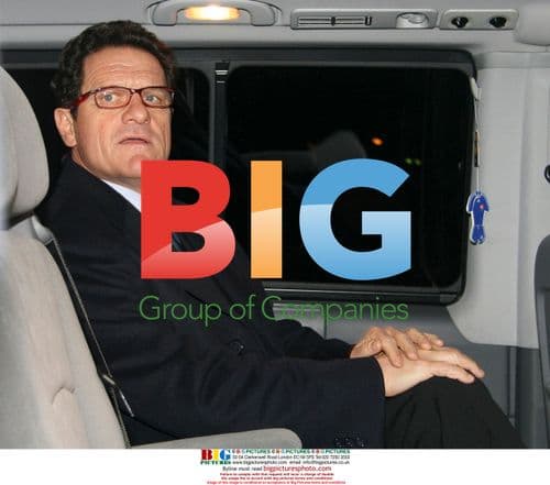 Fabio Capello Arrives at Zagreb Airport