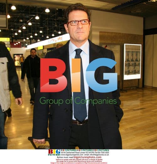 Fabio Capello arrives in Zagreb