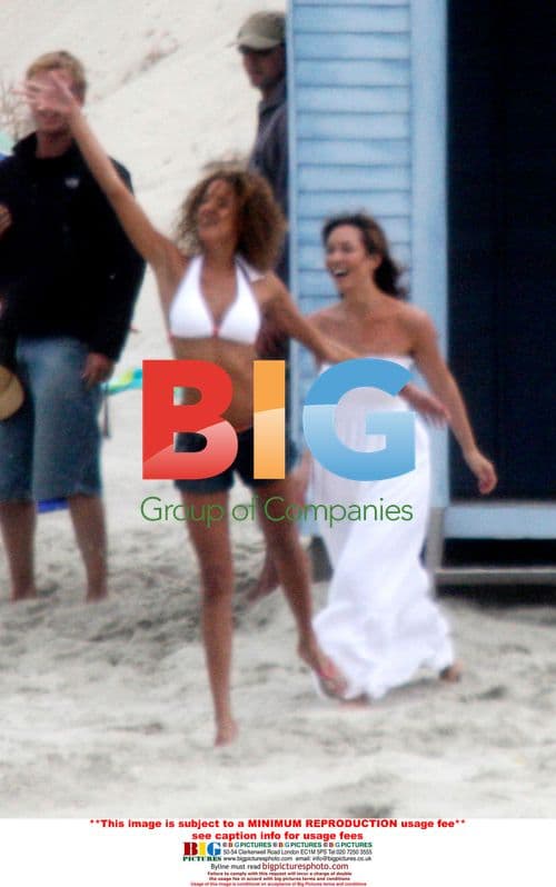 Myleene Klass and Noemie Lenoir's Marks & Spencer beach shoot