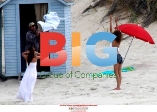 Myleene Klass and Noemie Lenoir shoot ad for Marks & Spencer