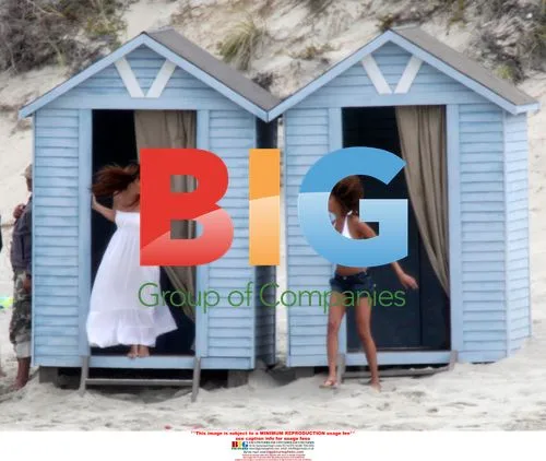 Myleene Klass and Noemie Lenoir shoot Marks & Spencer ad in South Africa
