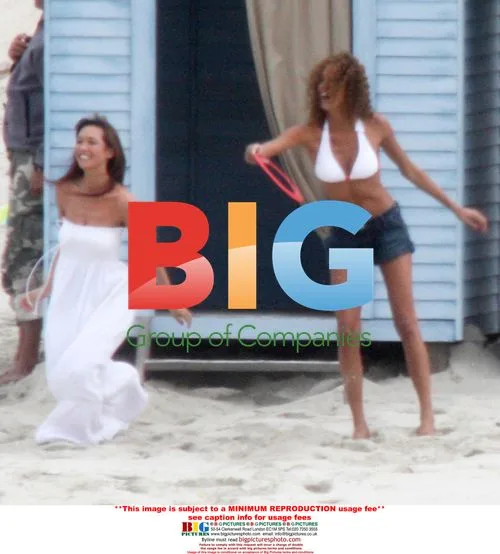 Myleene Klass and Noemie Lenoir shoot Marks & Spencer ad in South Africa