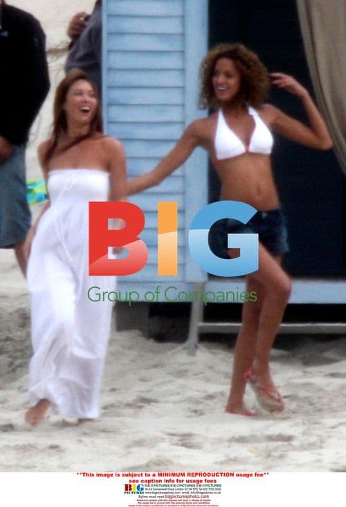 Myleene Klass and Noemie Lenoir shoot for Marks & Spencer