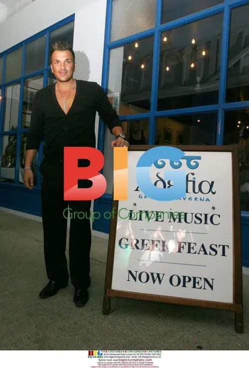 Peter Andre and Katie Price at Greek Taverna