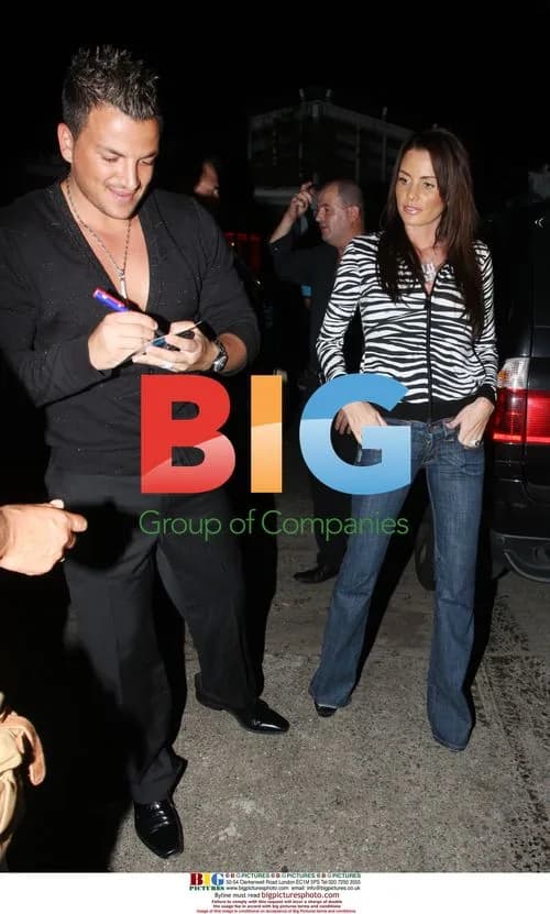 Peter Andre and Katie Price at Greek Taverna