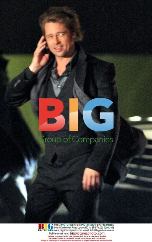 Brad Pitt Films TV Spot in LA