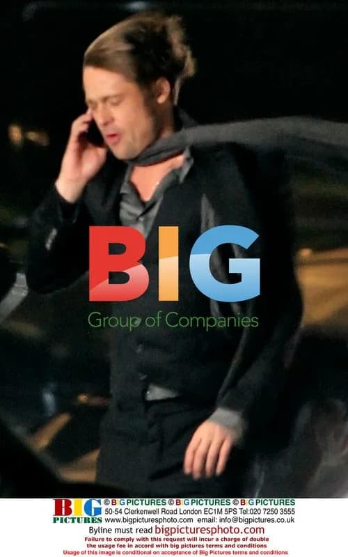 Brad Pitt Filming Softbank TV Spot
