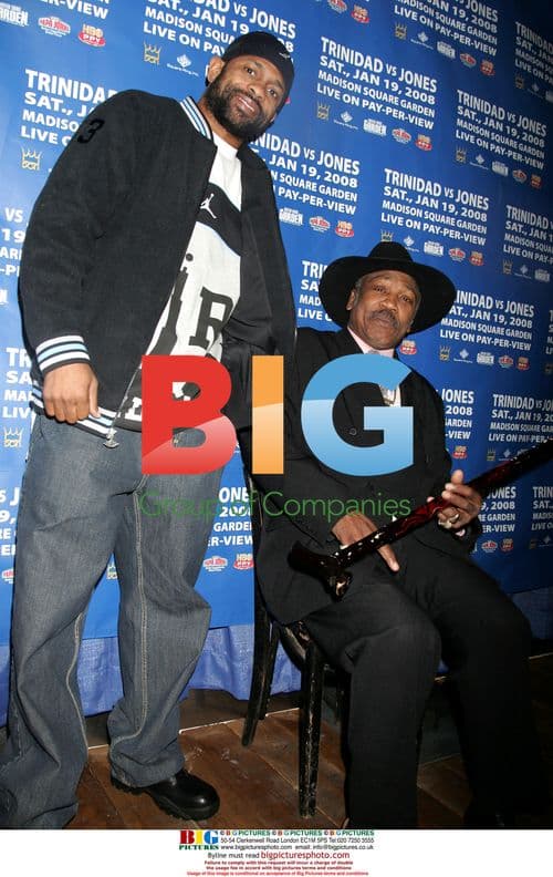 Roy Jones Jr. and Joe Frazier at Fight Week Kickoff