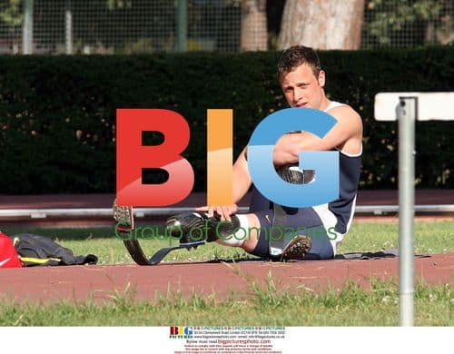 Oscar Pistorius Training in Rome