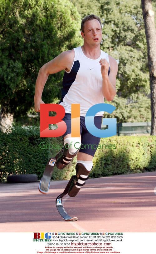 Oscar Pistorius Training in Rome