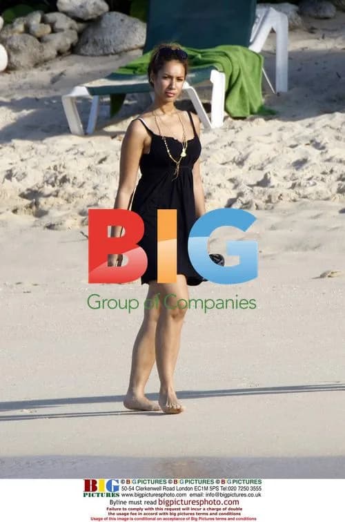 Leona Lewis on holiday in Caribbean