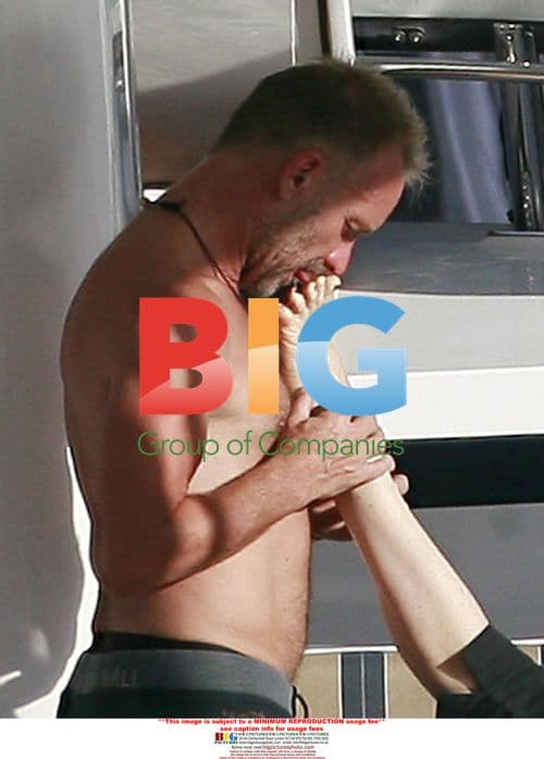 Sting and Trudie Styler in Steamy Yacht Moment