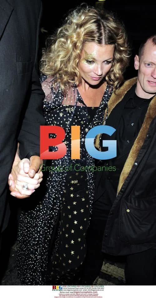 Kate Moss Leaves for Birthday Celebration
