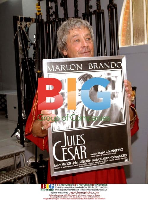 Alain Delon, Benoit Poelvoorde, and Thomas Langmann at "Asterix at Olympic Games" Promo