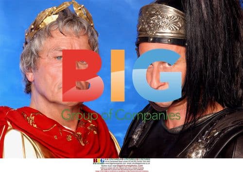 Alain Delon, Benoit Poelvoorde at "Asterix" Promo