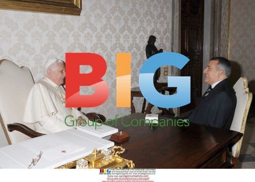 Pope Benedetto XVI with Pietro Marrazzo