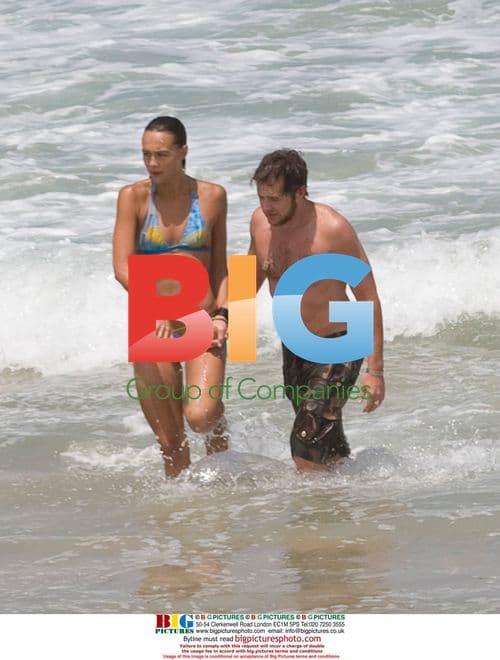 Sharni Vinson and AJ Buckley on Sydney Beach