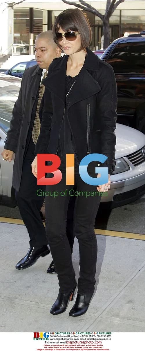 Katie Holmes Seen in NYC on Way to BET
