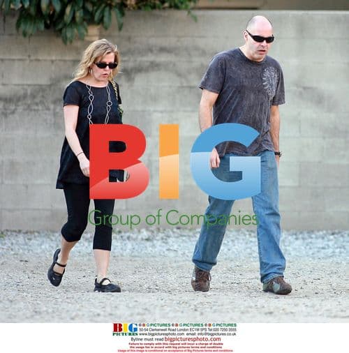 Ashley Jensen Grabs Coffee with Husband