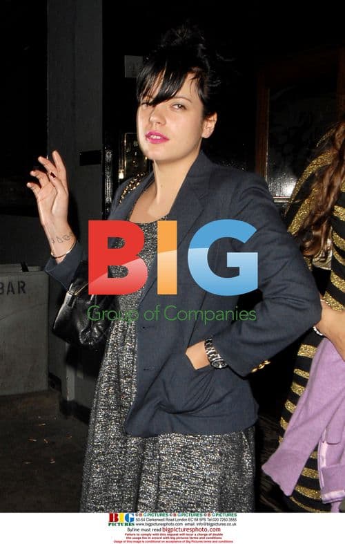 Lily Allen and Miquita Oliver Leave London Club