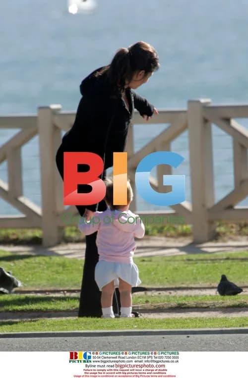 Brooke Burke and David Charvet with daughter Rain at Palisades Park