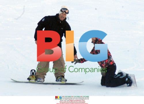 Juliette Lewis Snowboarding in Italy