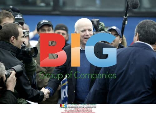 McCain Arrives at S.C. Polling Place