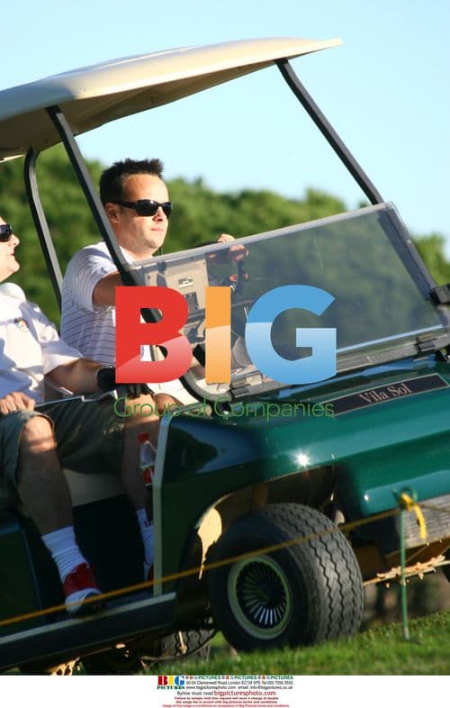 TV Presenters Ant and Dec Play Golf