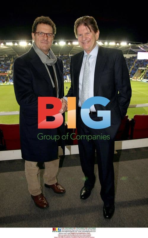 England Manager Fabio Capello with Reading FC Chairman
