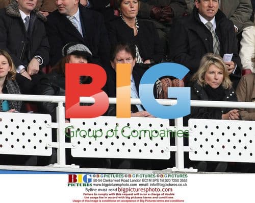 Dawn French, John Madejski and Jennifer Saunders at Reading v Manchester United match