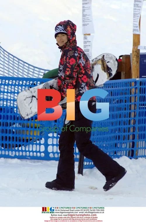 Juliette Lewis Snowboarding in Bardonecchia, Italy