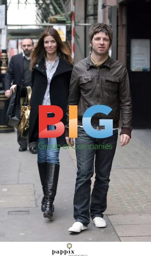 Noel Gallagher and Sara McDonald in North London
